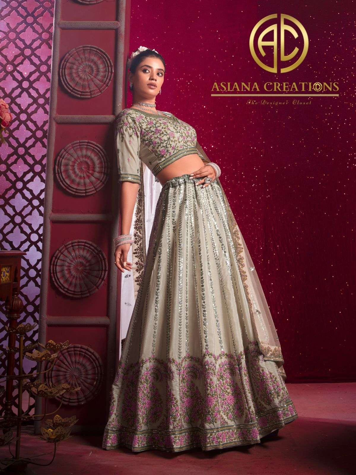 Silk Embroidered Bridal Lehenga Sets DS11021