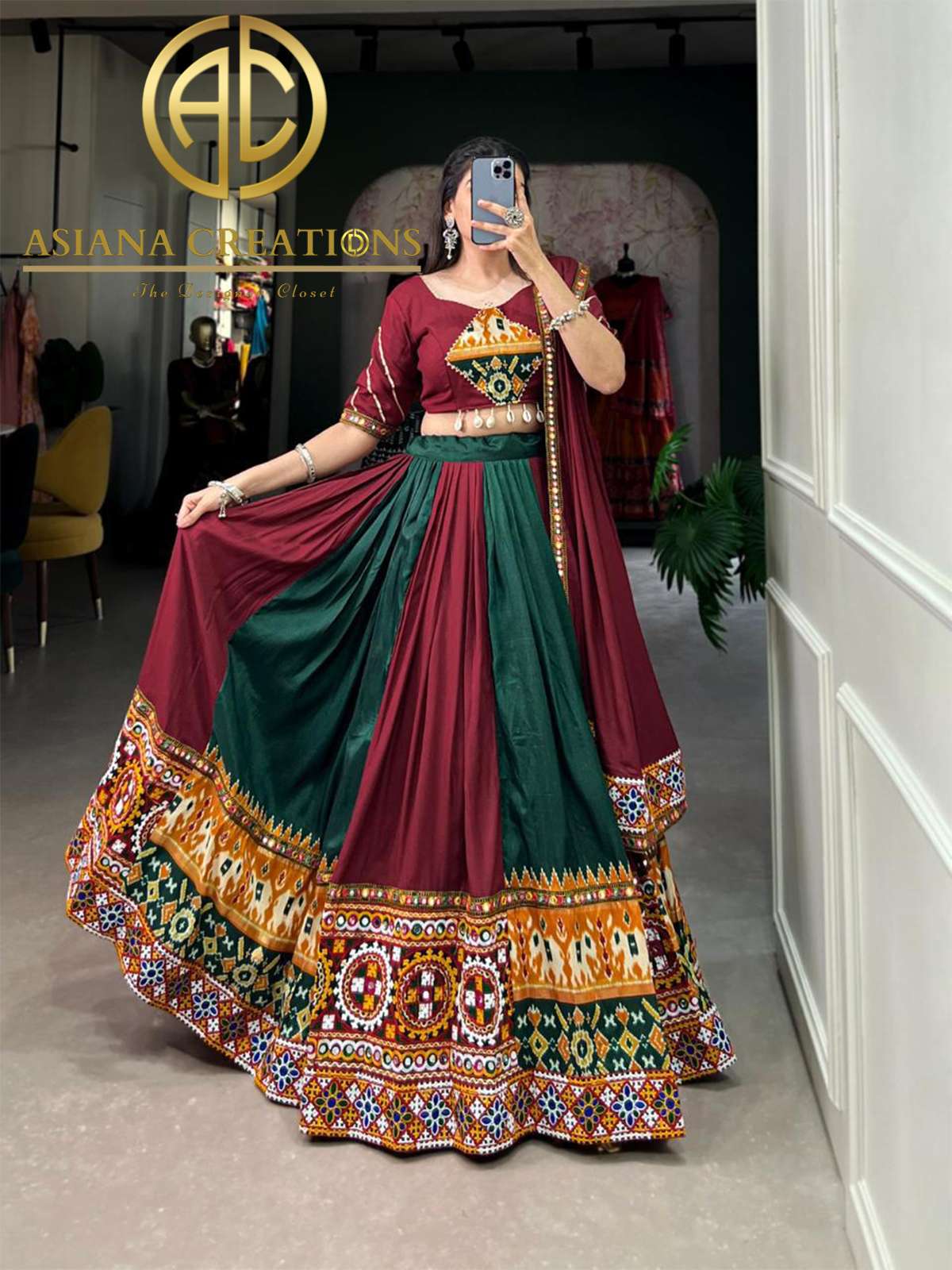 Navratri Lehenga Choli Sets LNB1617GRN