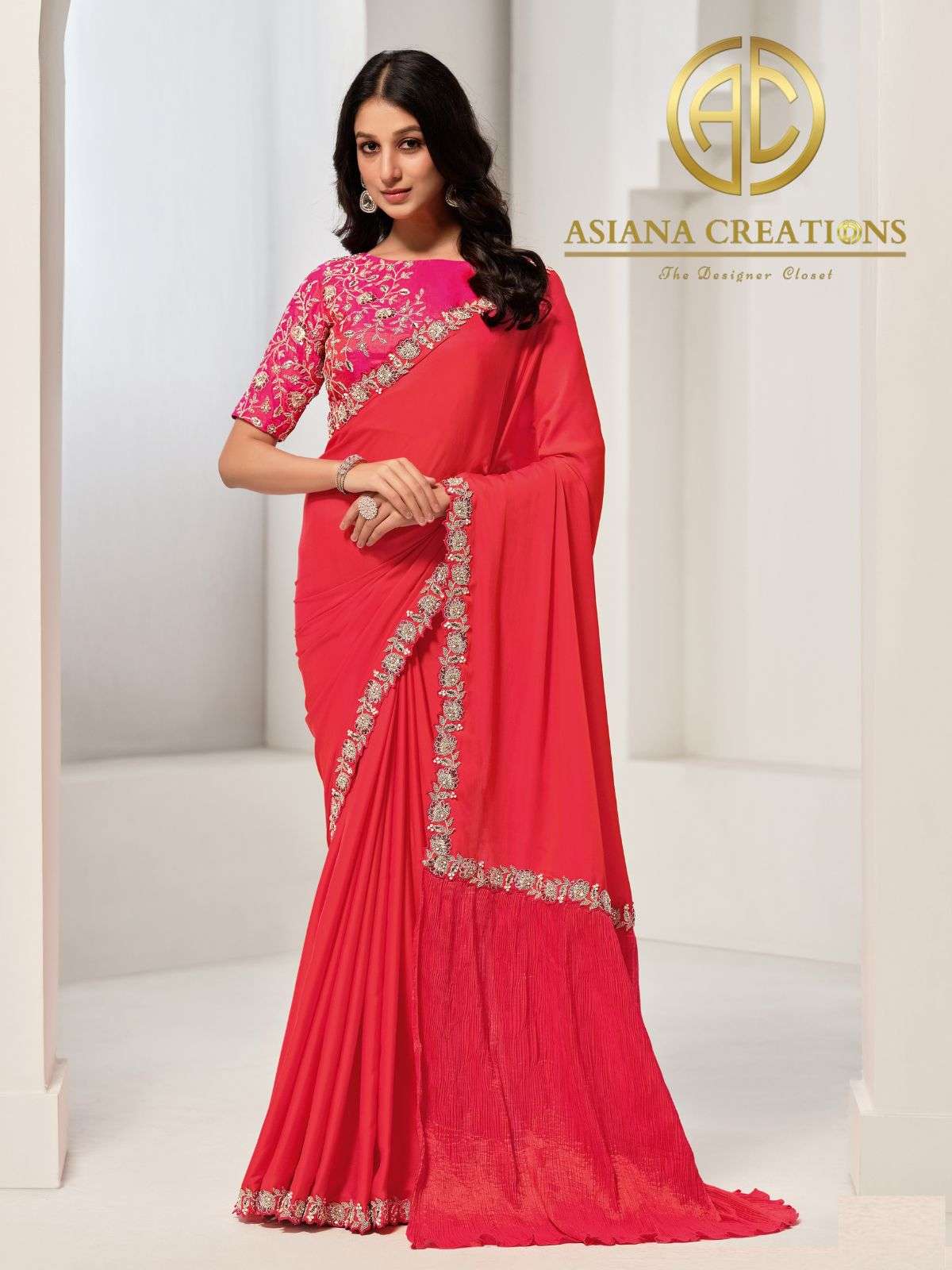 Satin Silk Party and Designer Wear Saree DS43903