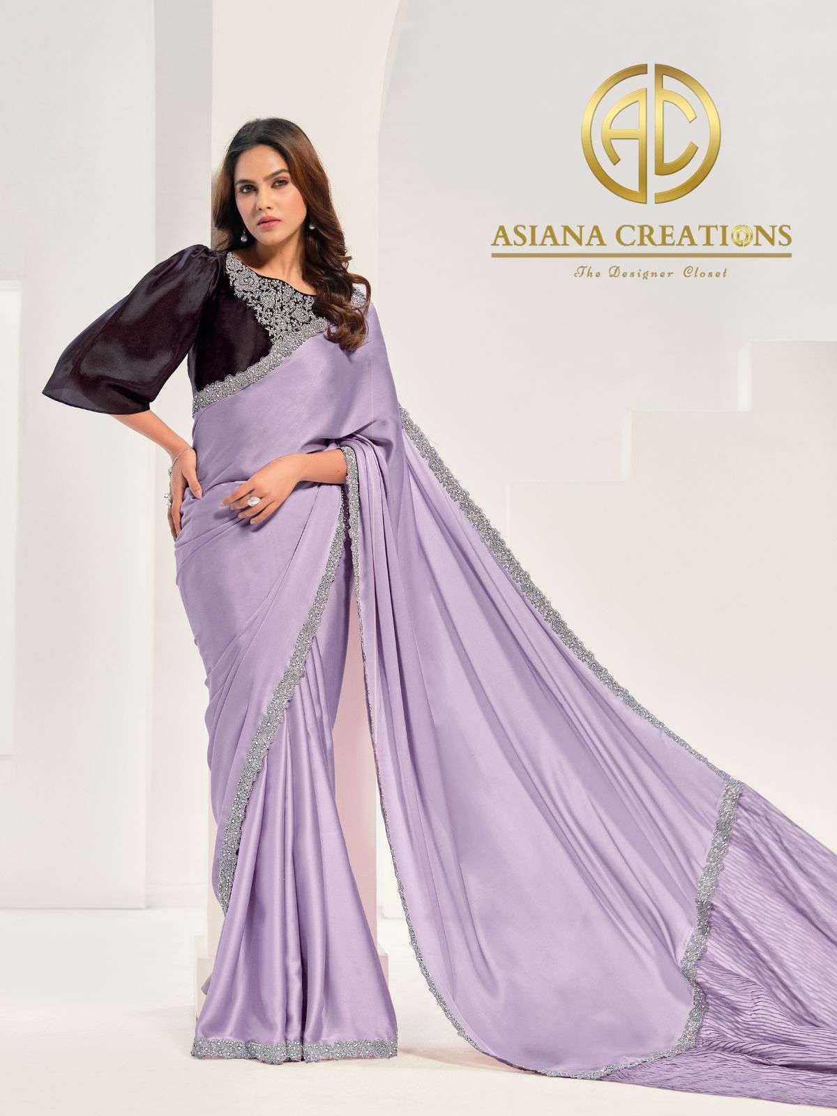 Satin Silk Party and Designer Wear Saree DS43910