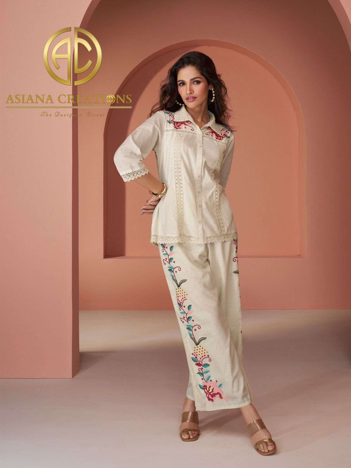 Pure Silk Indowestern Top & Bottom Sets DS5514