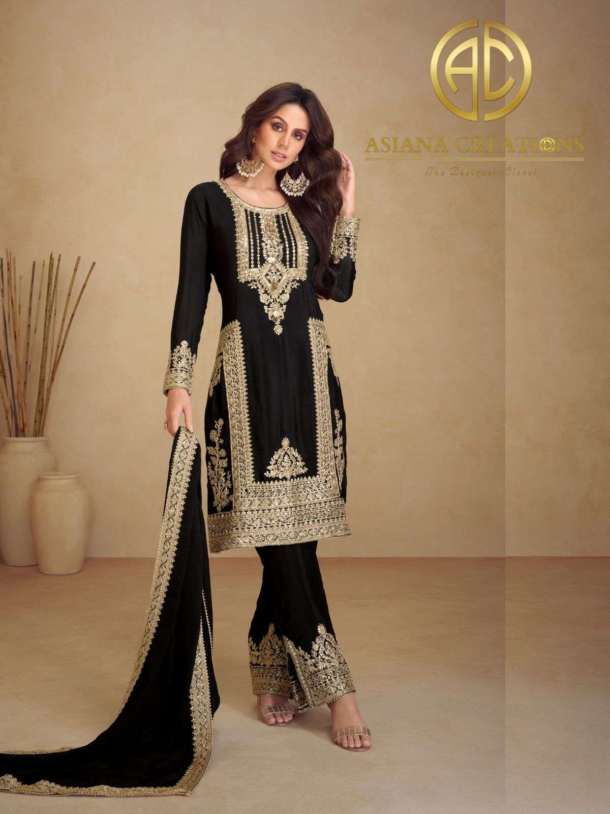 Chinnon Embroidered Salwar Suit DS7473A