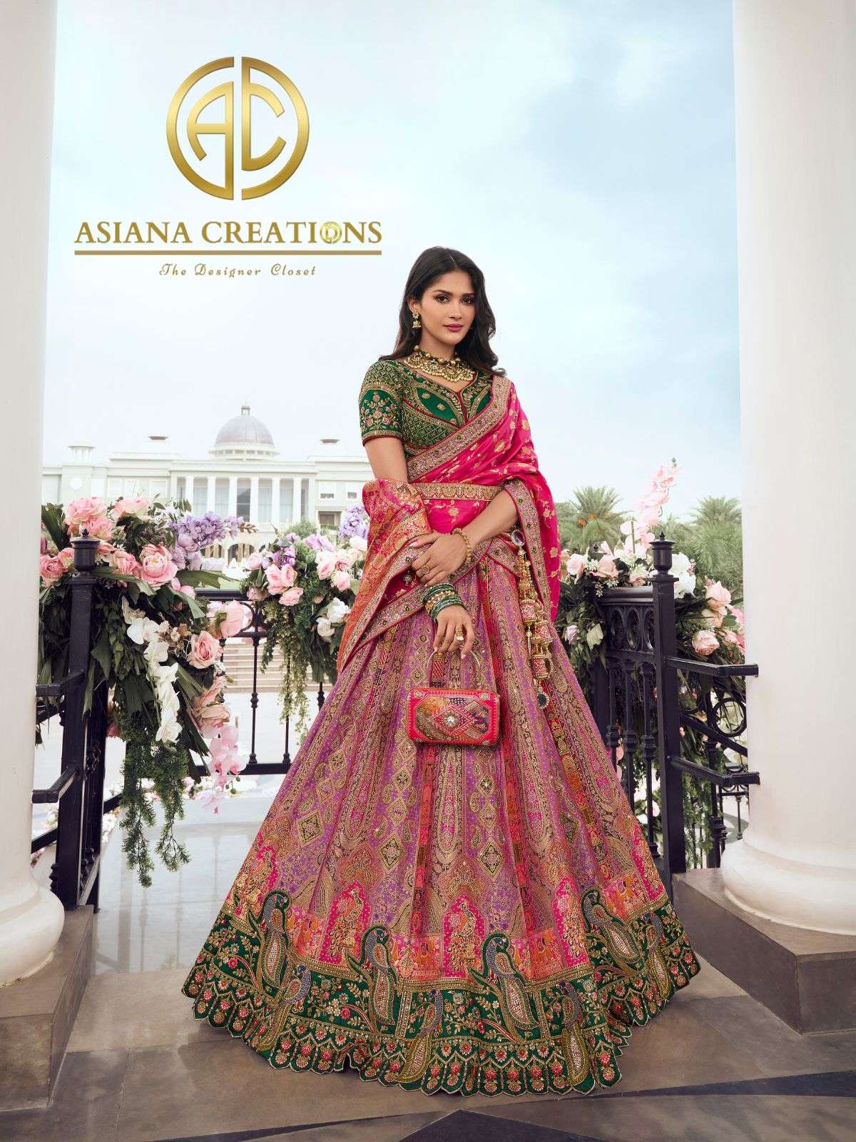 Banarasi Silk Bridal Lehenga DS10296