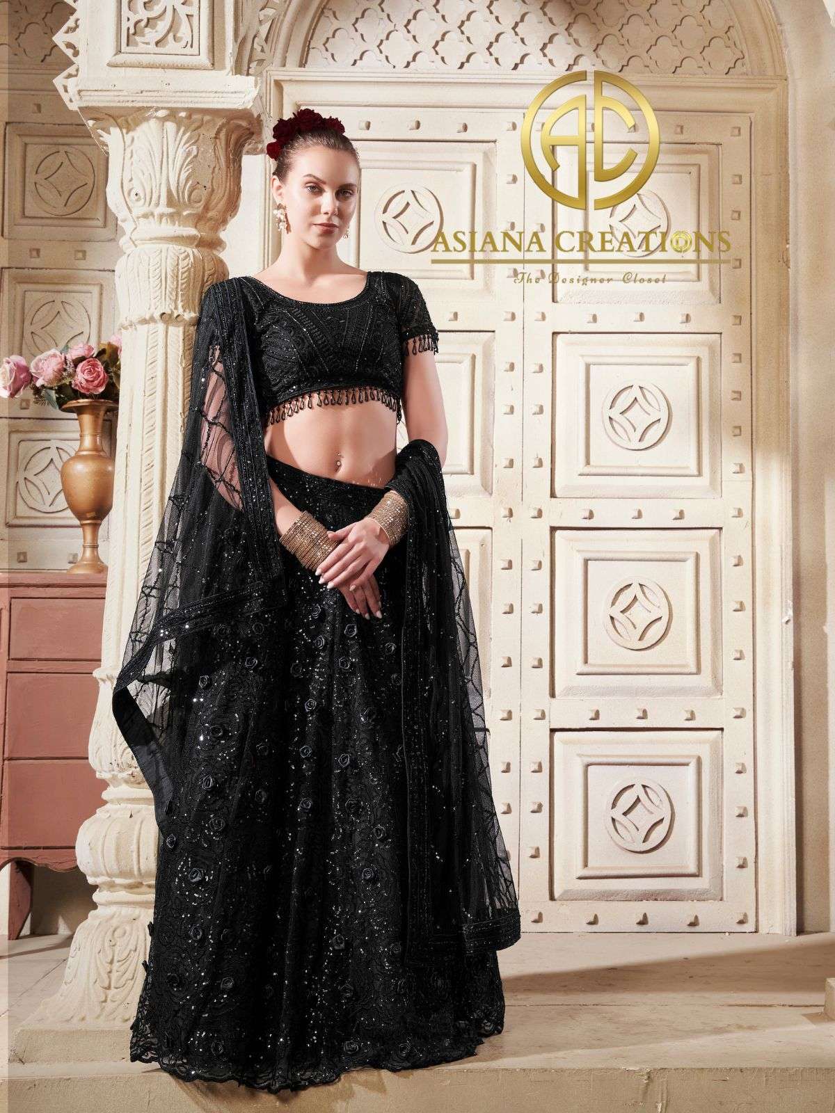 Net Embroidered Party Wear Girls Lehenga Sets DS15001