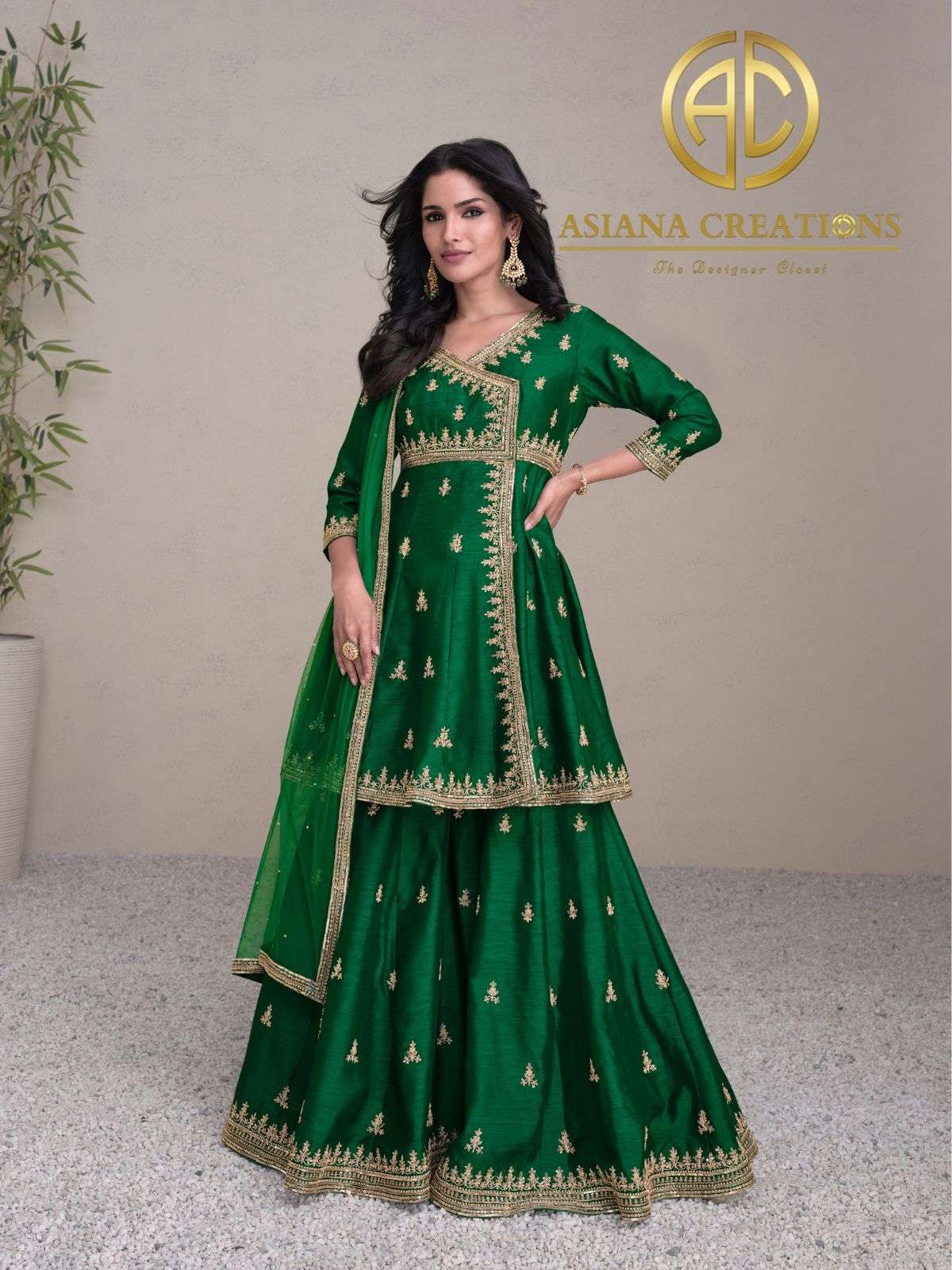 Hand Embroidered Anarkali Suits DS5460