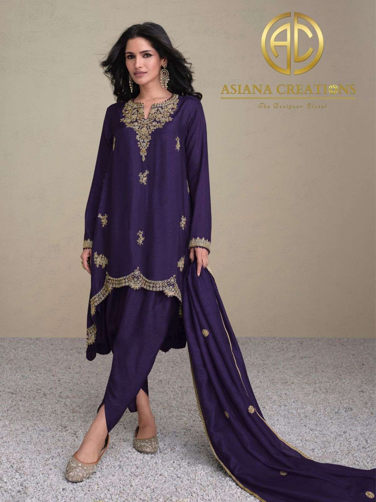 Hand Embroidered Salwar Suit Sets DS5461