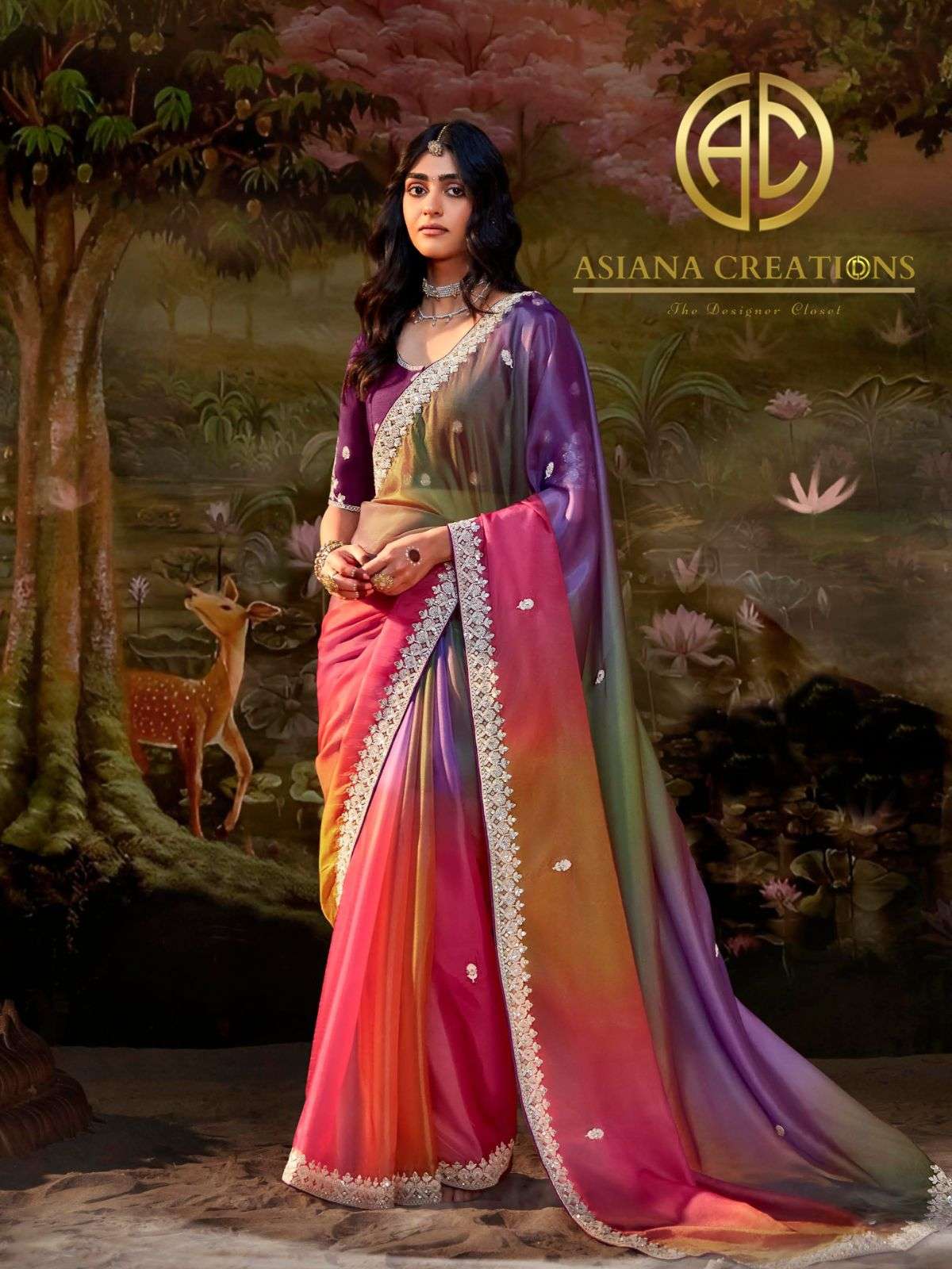 Designer Traditional Saree with Blouse DSKIMO5341