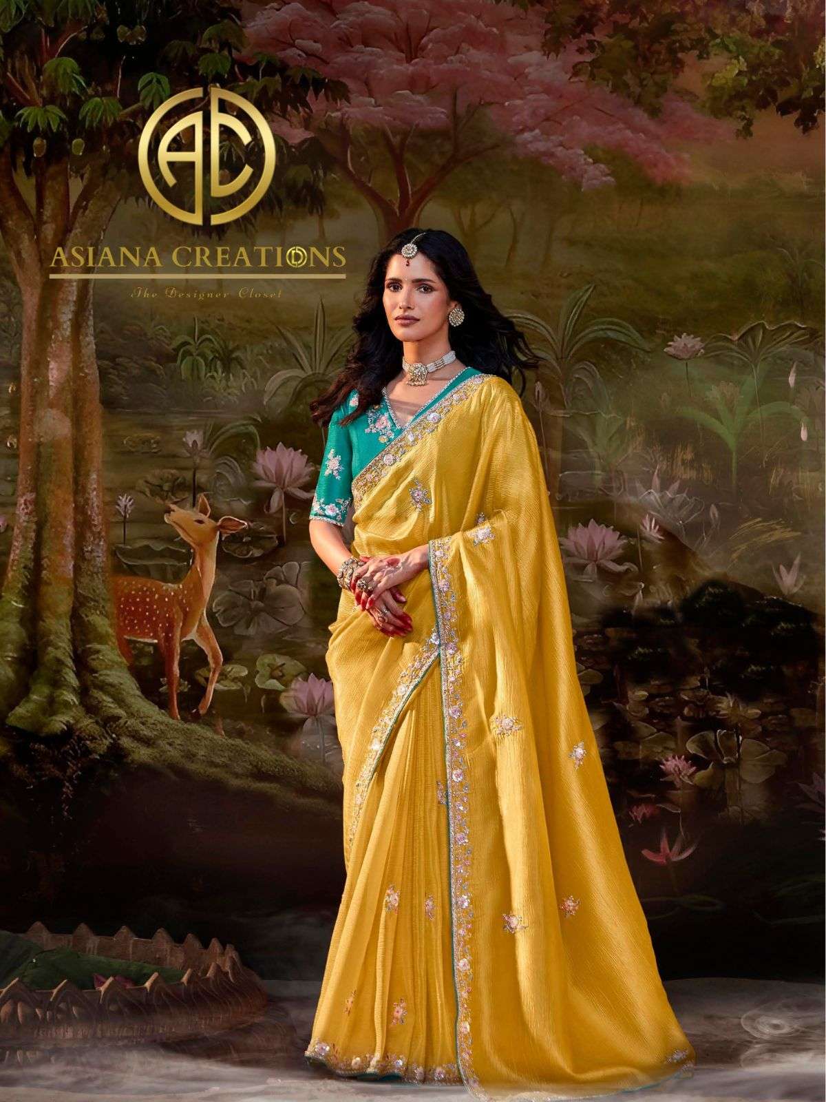 Designer Traditional Saree with Blouse DSKIMO5342