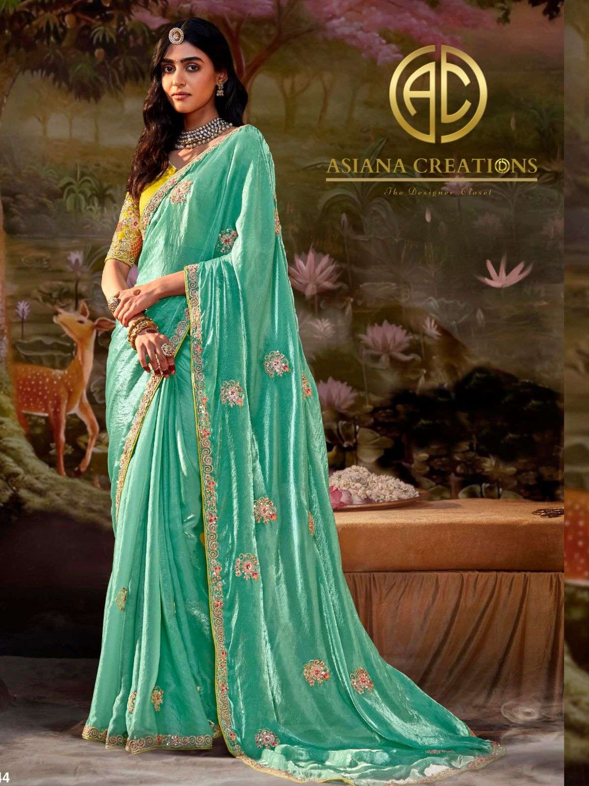 Designer Traditional Saree with Blouse DSKIMO5344