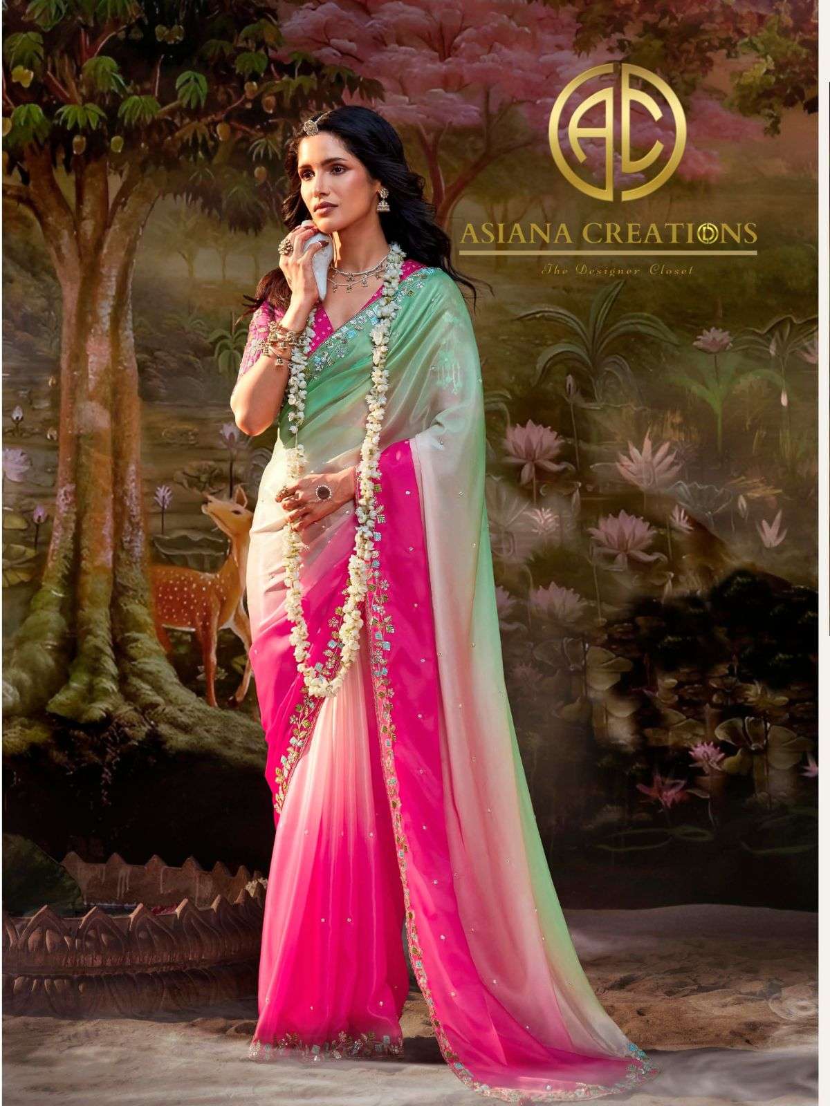 Designer Traditional Saree with Blouse DSKIMO5348