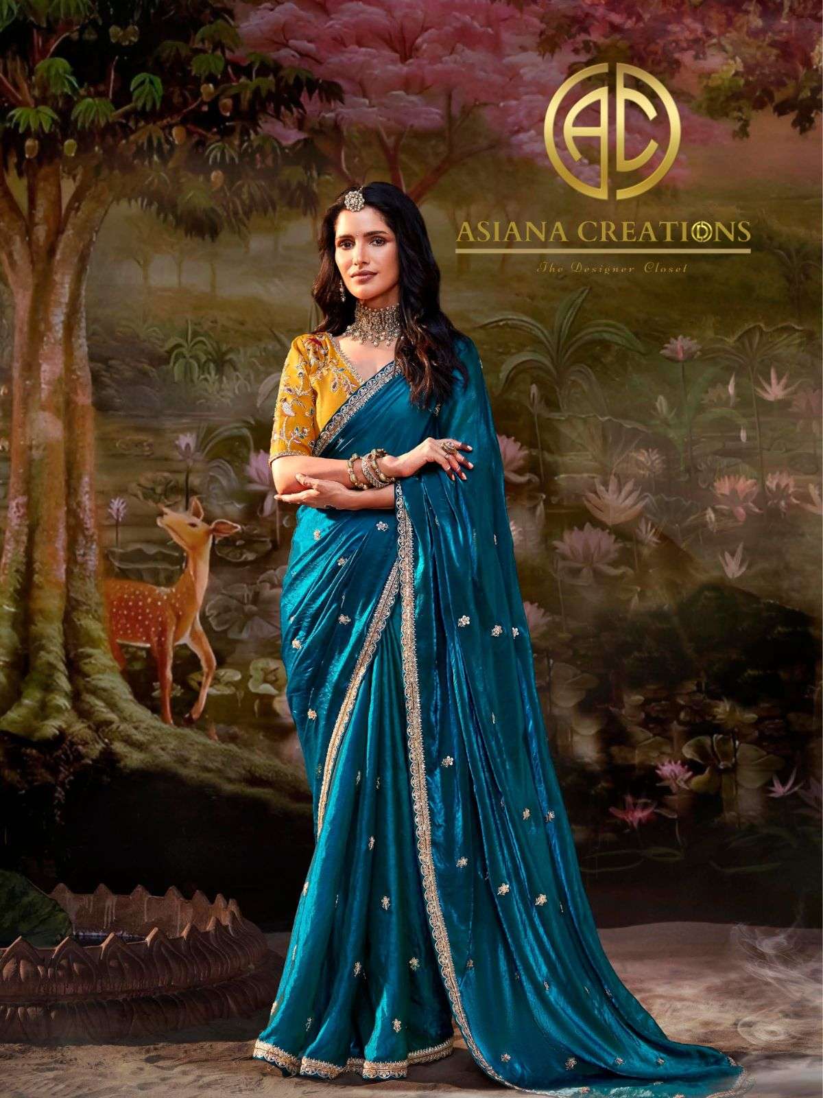 Designer Traditional Saree with Blouse DSKIMO5349