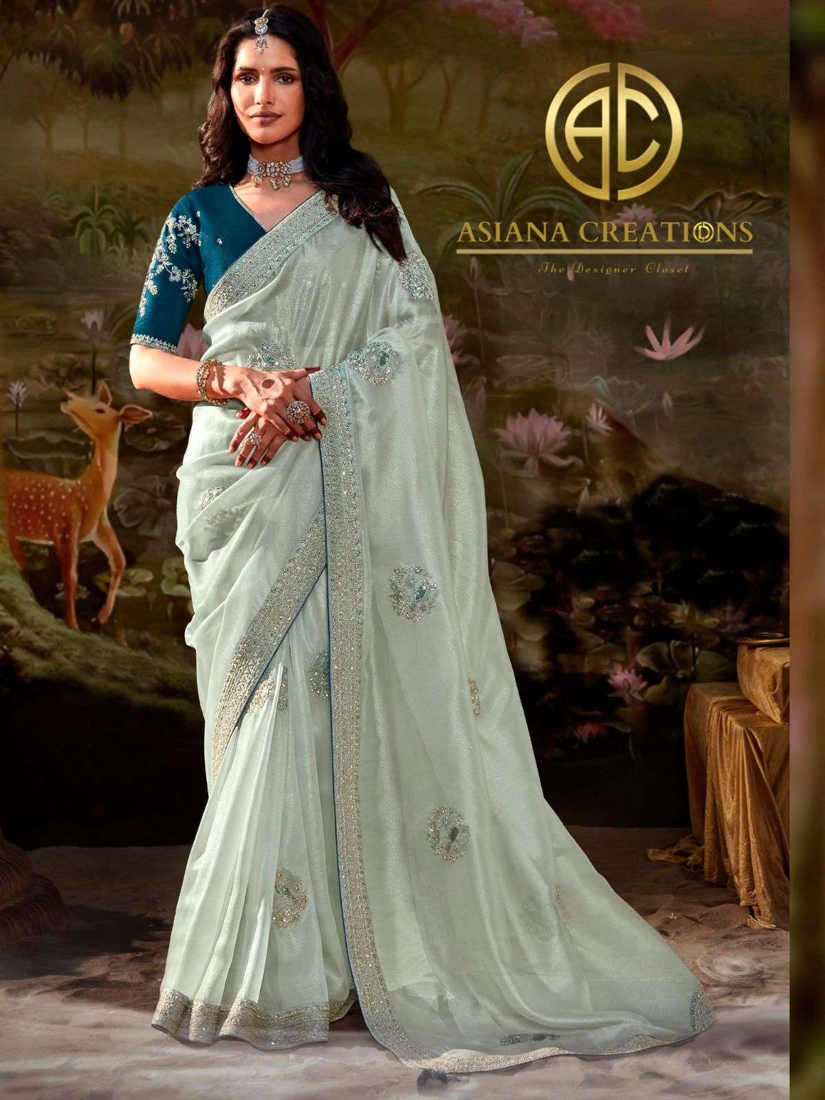 Designer Traditional Saree with Blouse DSKIMO5351