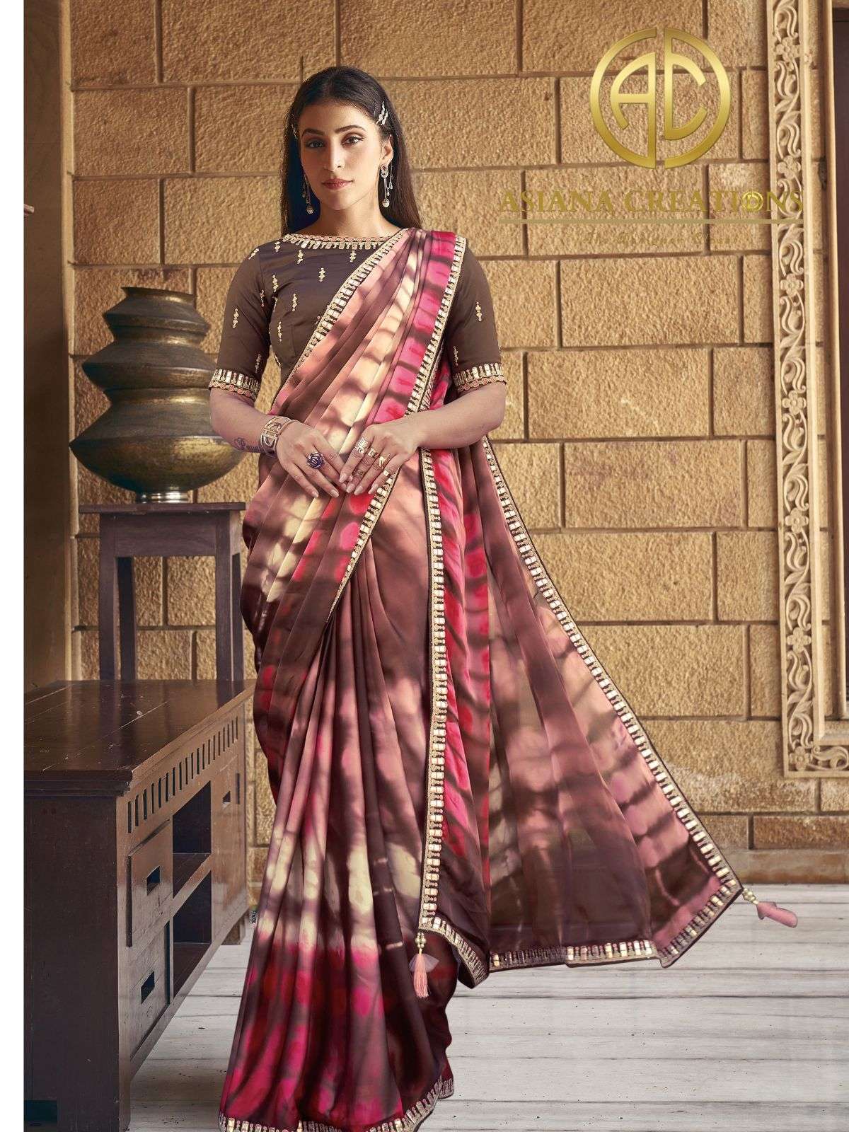 Printed Designer Saree with Blouse DSMAH43813