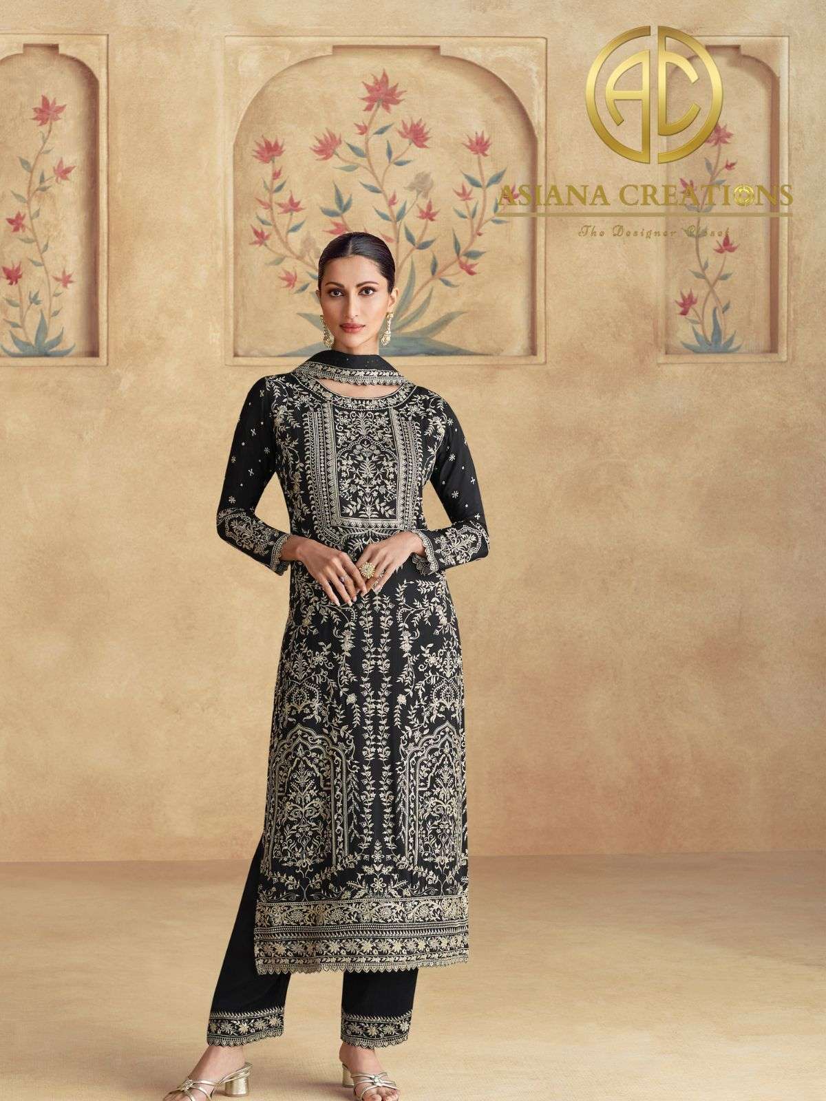 Chinnon Embroidered Palazzo Suit Sets DS10067