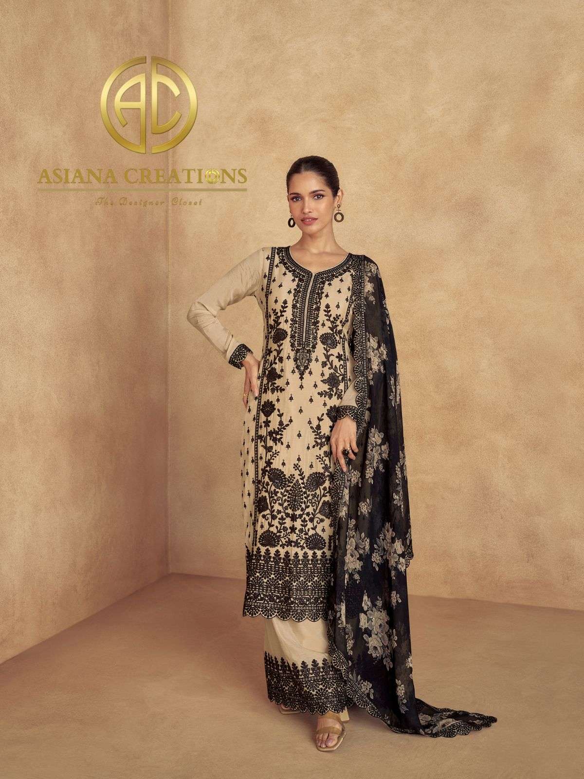 Chinnon Embroidered Palazzo Suit Sets DS10070