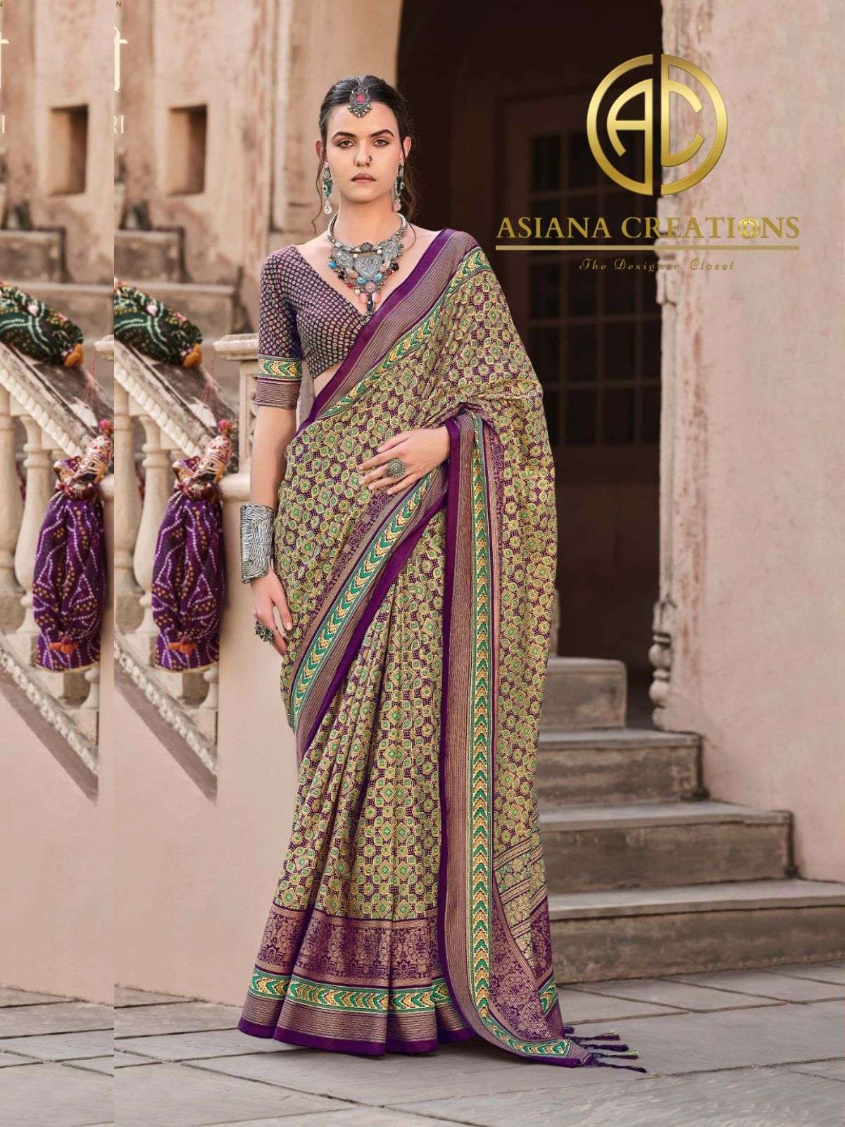 Silk Printed Casual Saree with Blouse DS10441