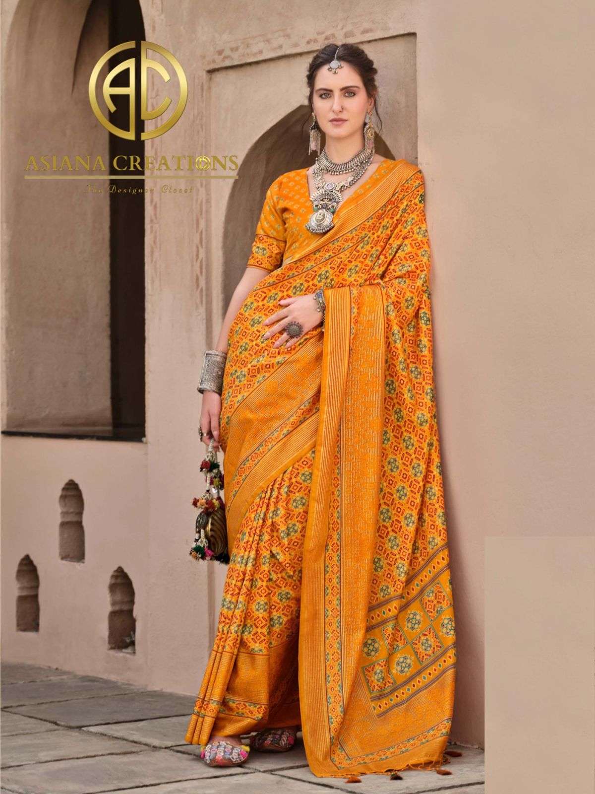 Silk Printed Casual Saree with Blouse DS10446