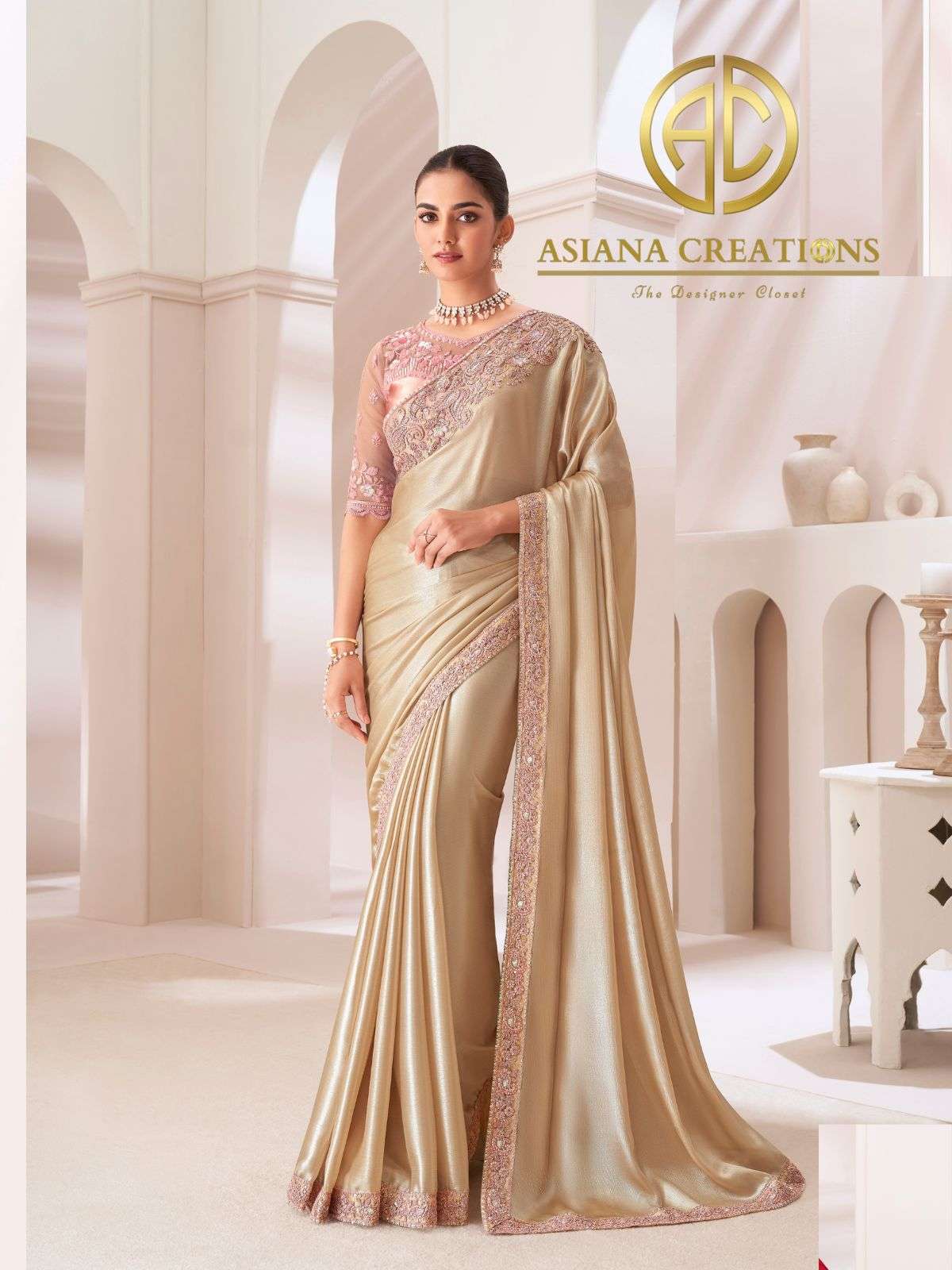 Chiffon Designer and Party Wear Saree with Blouse DS1303