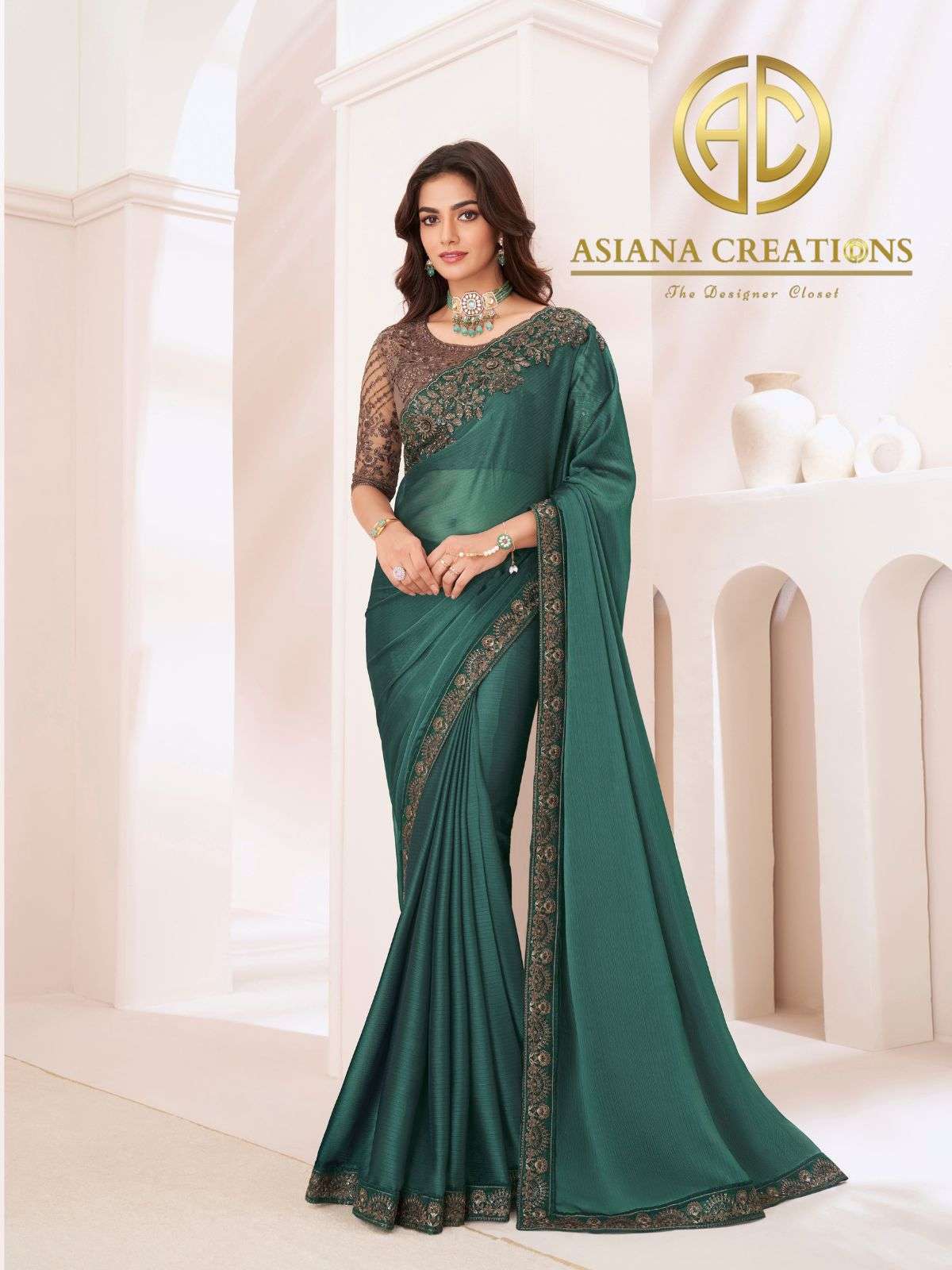 Georgette Designer and Party Wear Saree with Blouse DS1305