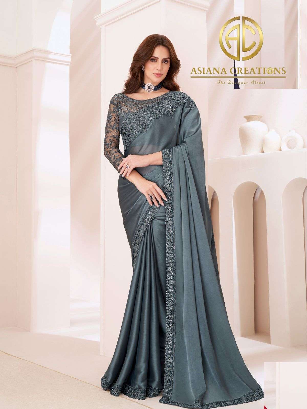 Georgette Designer and Party Wear Saree with Blouse DS1310