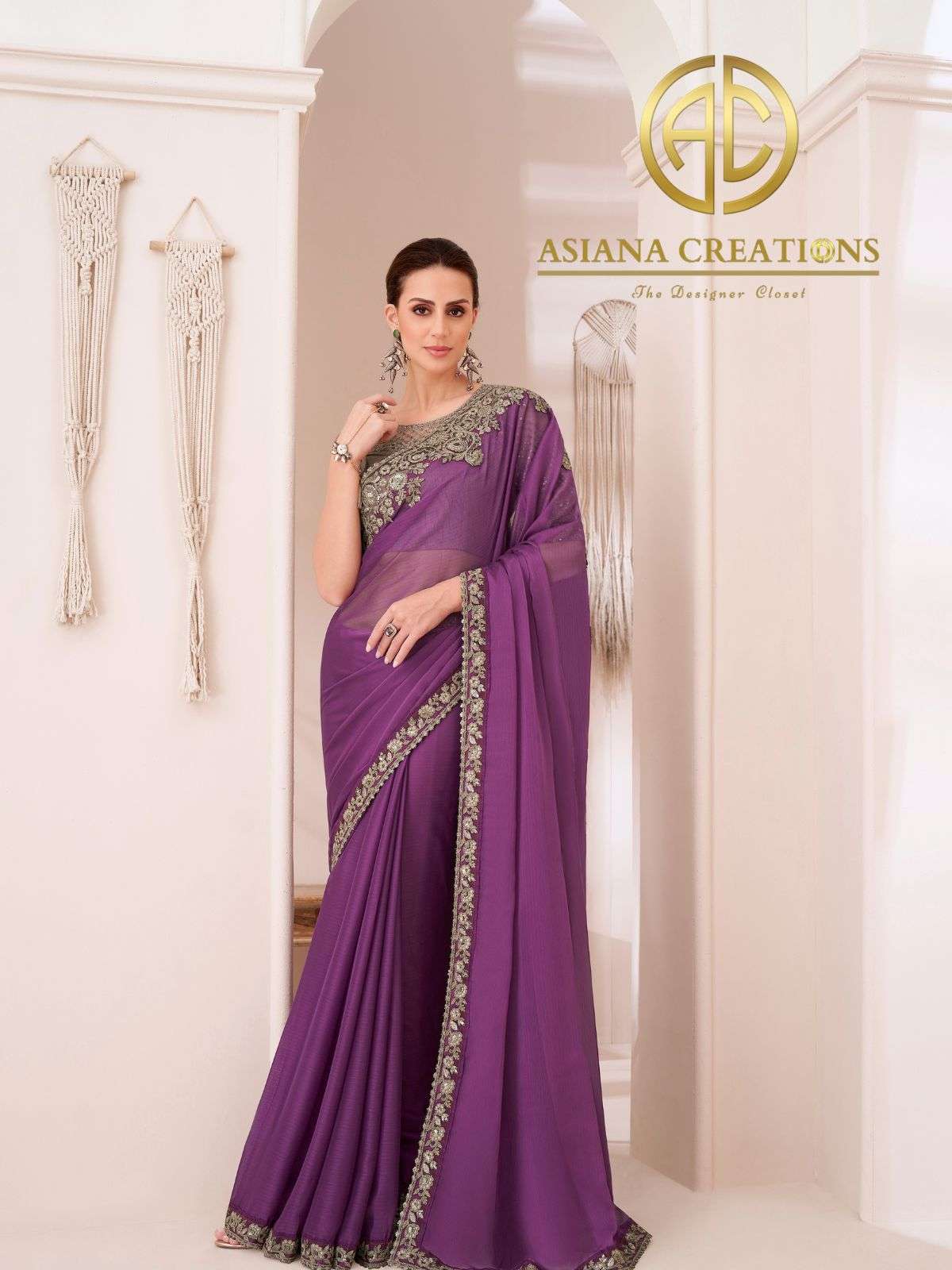 Chiffon Designer and Party Wear Saree with Blouse DS1314