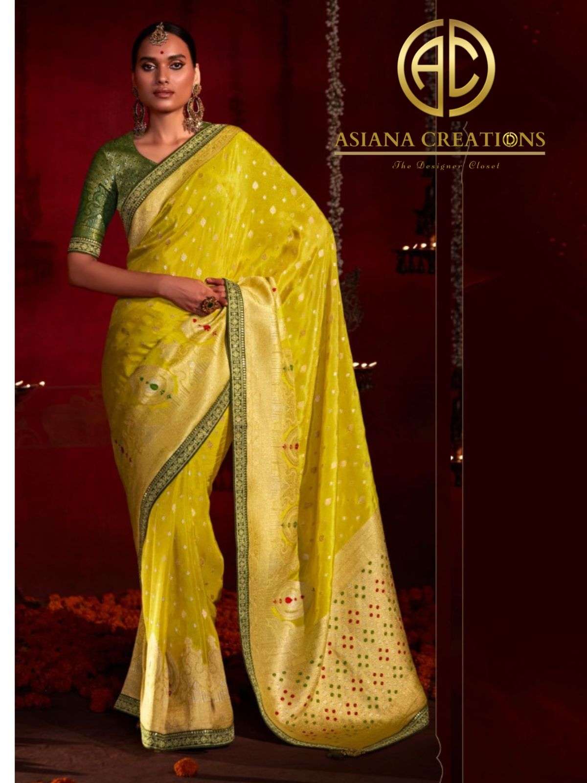 Fancy Silk Traditional Weaving Saree with Blouse DS135