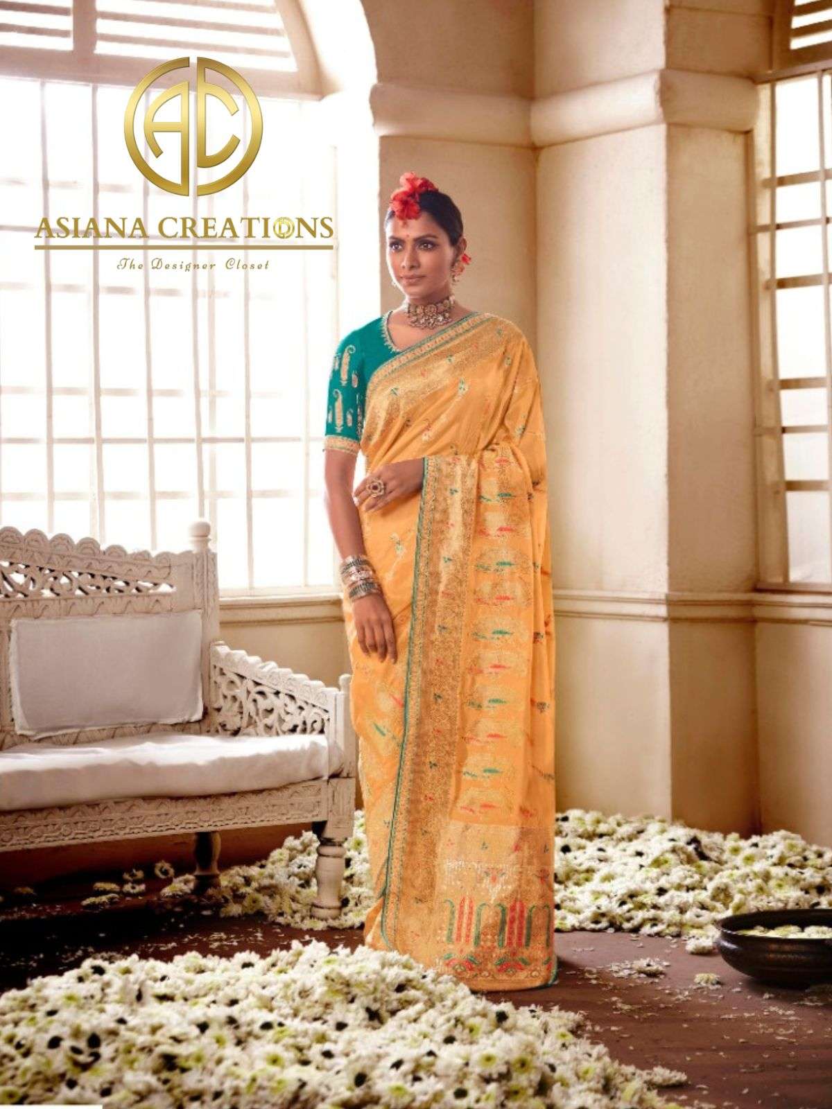 Fancy Silk Traditional Weaving Saree with Blouse DS149