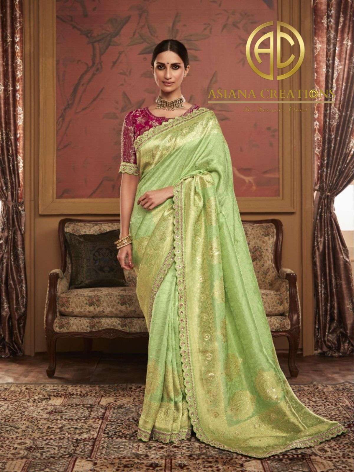 Fancy Silk Traditional Weaving Saree with Blouse DSSA187