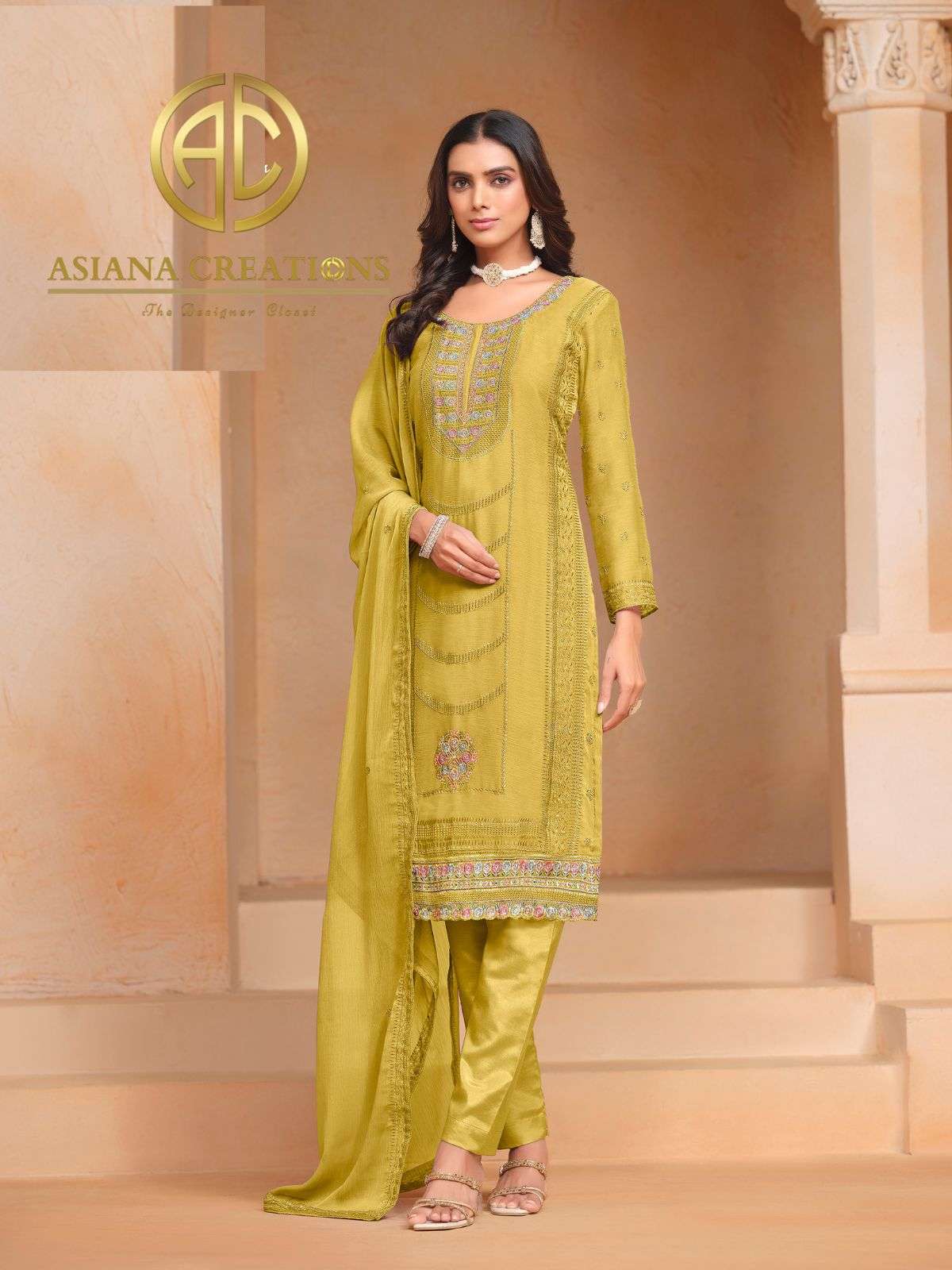 Organza Embroidered Salwar Suits Set DS20201