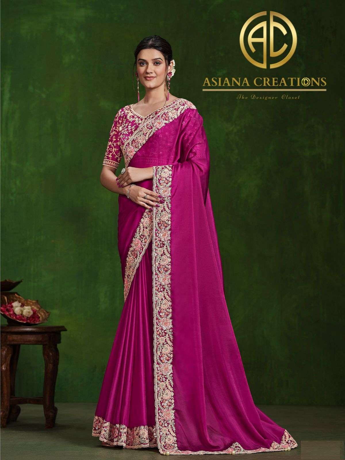 Silk Designer and Party Wear Saree with Blouse DS24300