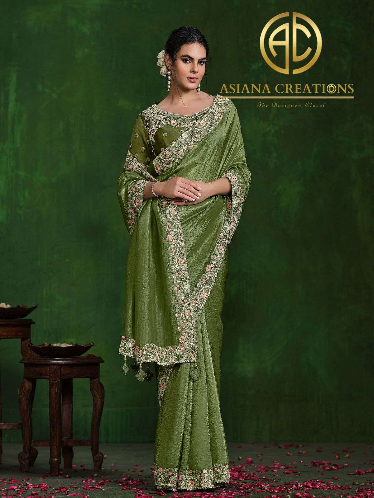 Silk Designer and Party Wear Saree with Blouse DS24302