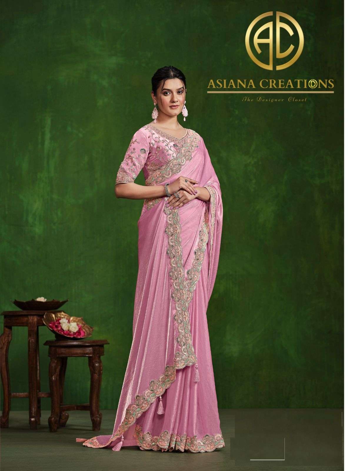 Silk Designer and Party Wear Saree with Blouse DS24303