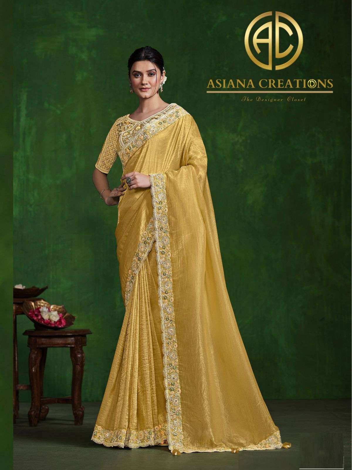 Silk Designer and Party Wear Saree with Blouse DS24306