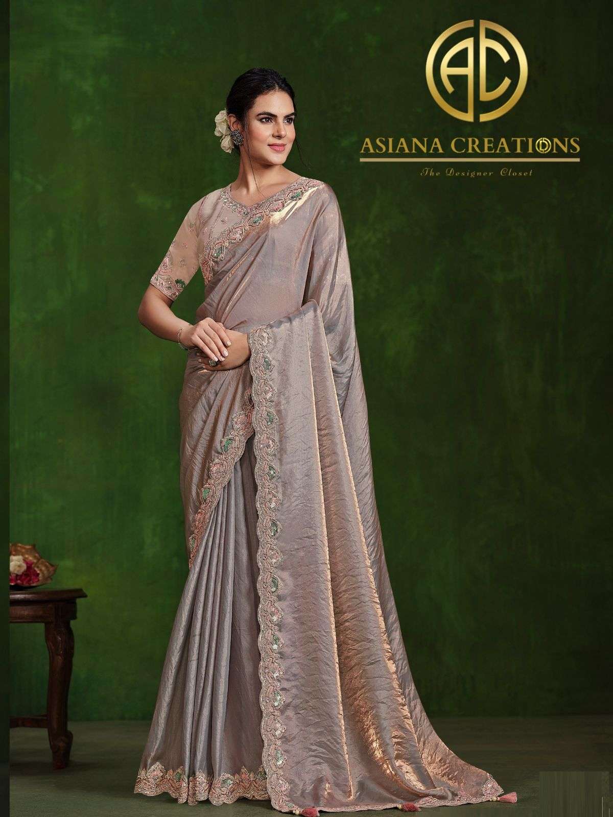 Silk Designer and Party Wear Saree with Blouse DS24307