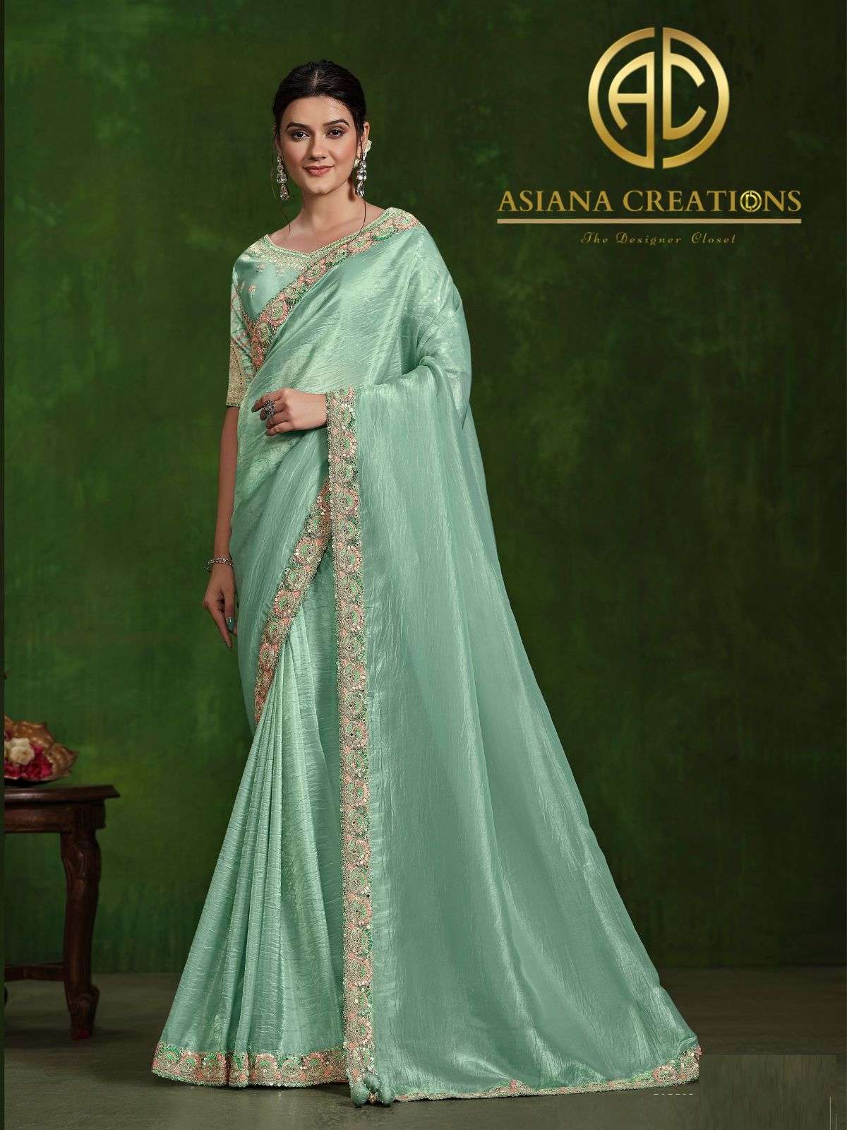 Silk Designer and Party Wear Saree with Blouse DS24308