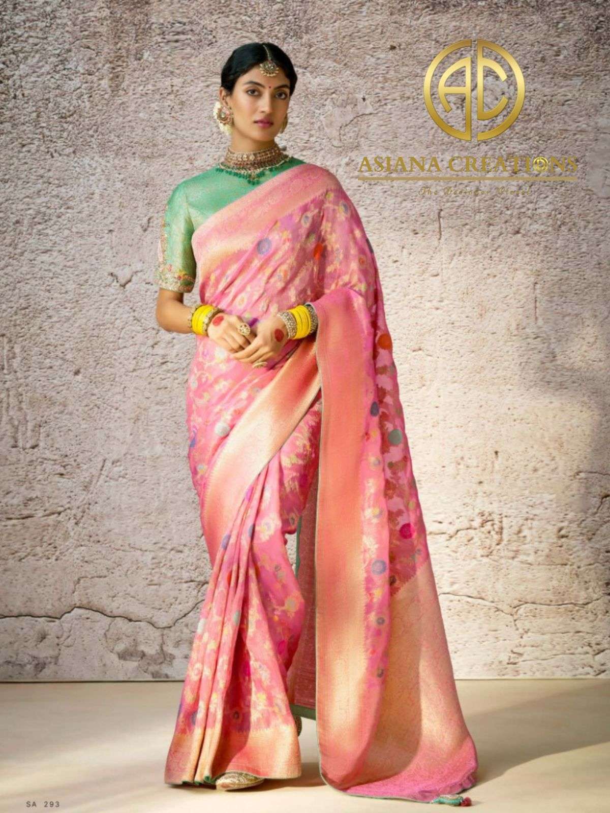 Banarasi Silk Traditional Wedding Saree with Blouse DS293