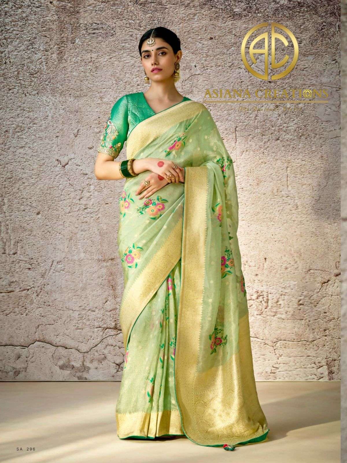 Banarasi Silk Traditional Wedding Saree with Blouse DS296