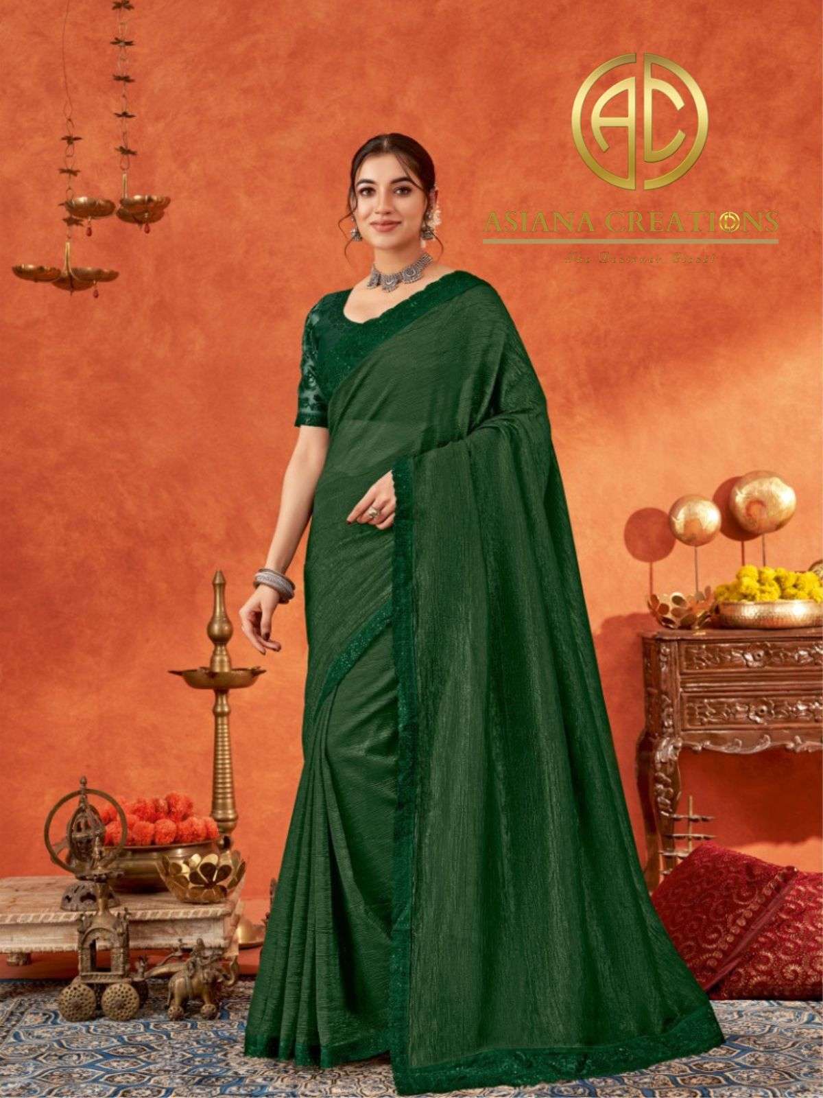 Chiffon Designer and Party Wear Saree with Blouse DS5004