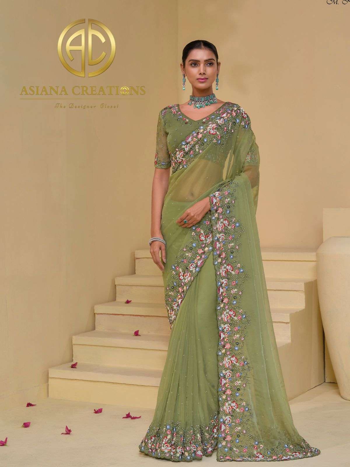 Designer andParty wear Saree with Blouse DS7507