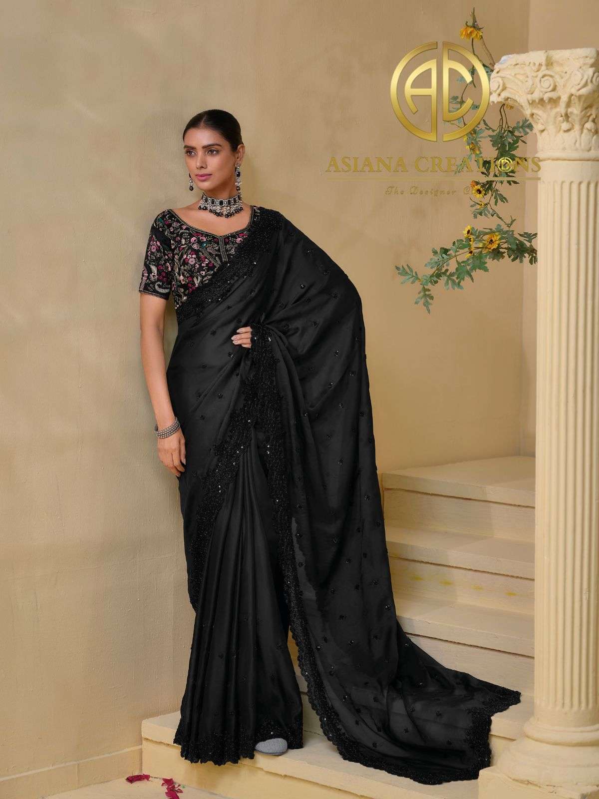 Designer andParty wear Saree with Blouse DS7513