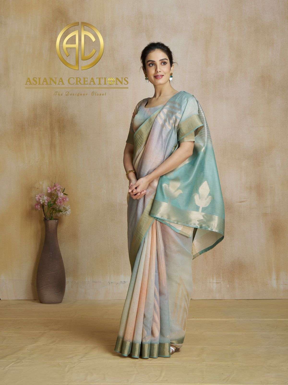 Art Silk Printed Casual Formal Saree with Blouse DS920003