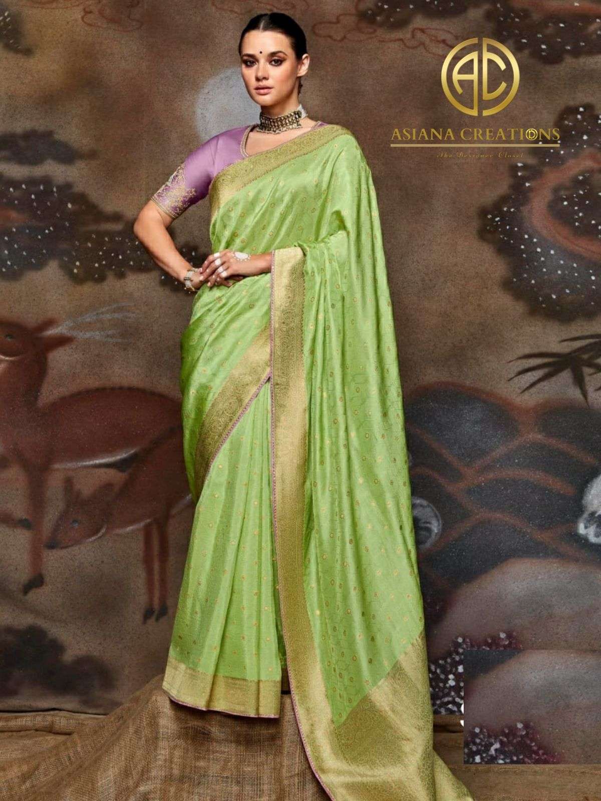 Fancy Woven Silk Traditional Saree with Blouse DSSA168