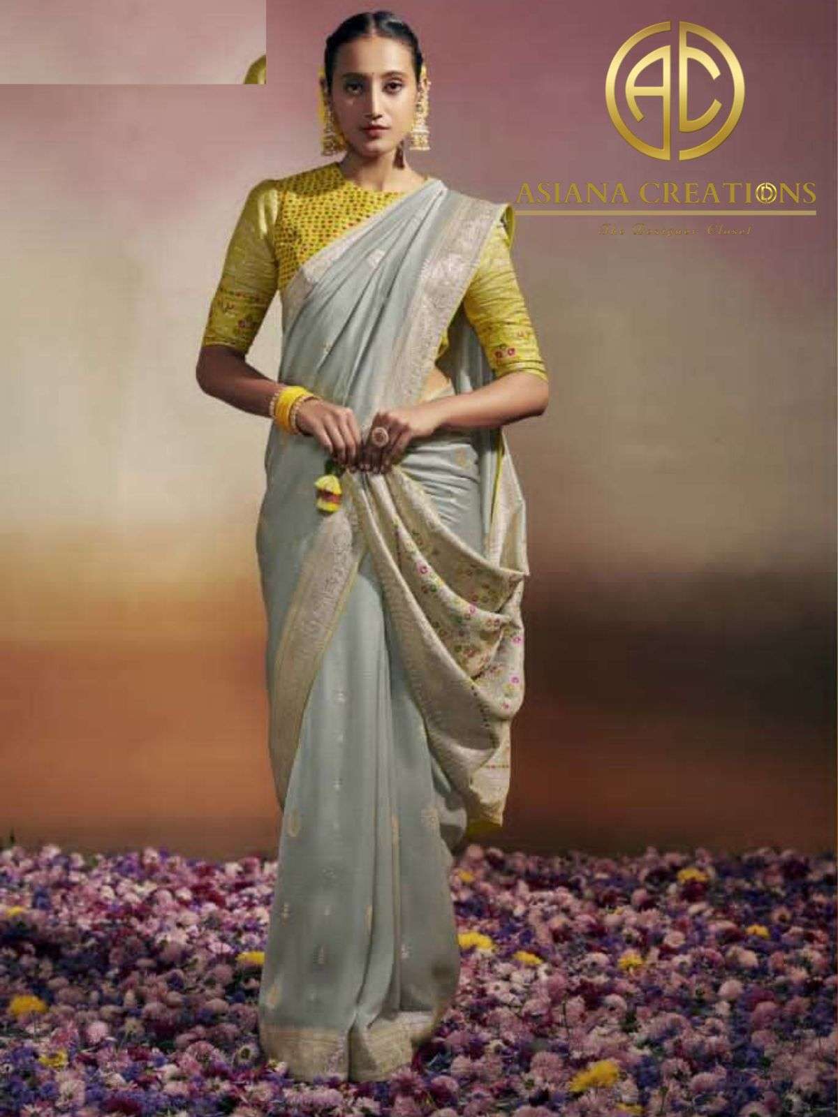 Fancy Woven Silk Traditional Saree with Blouse DSSA175