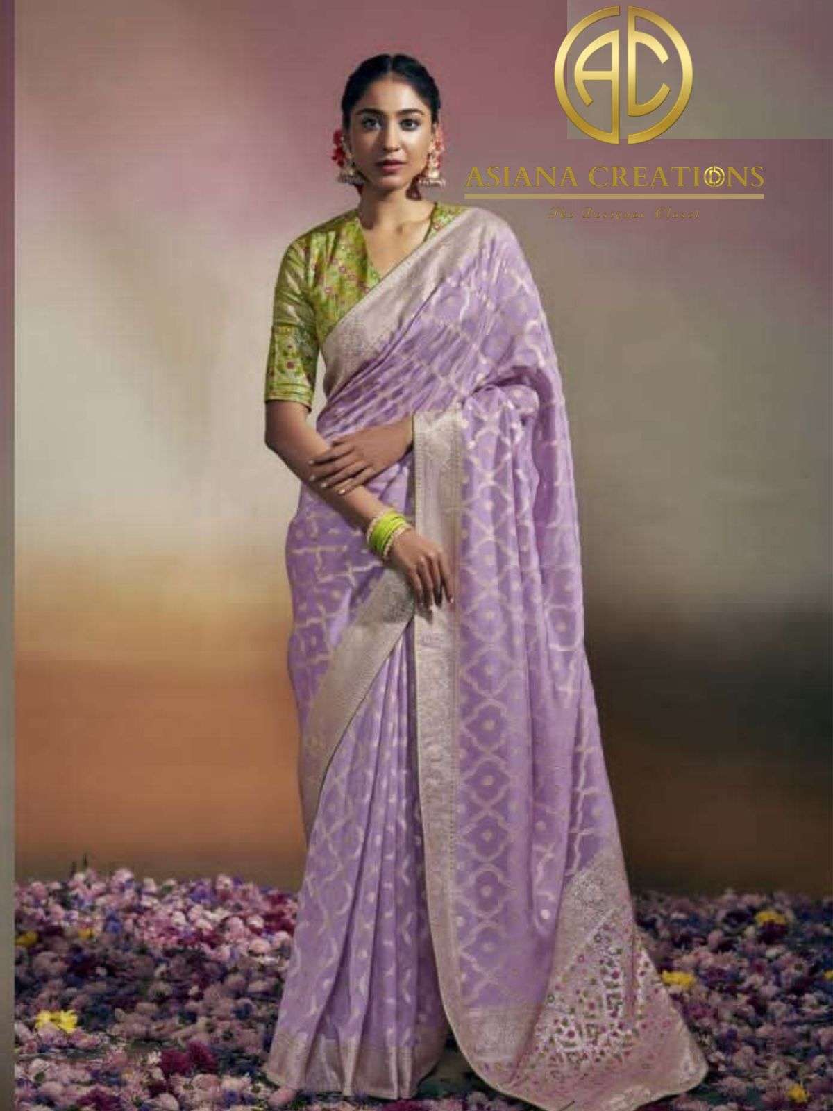 Fancy Woven Silk Traditional Saree with Blouse DSSA180