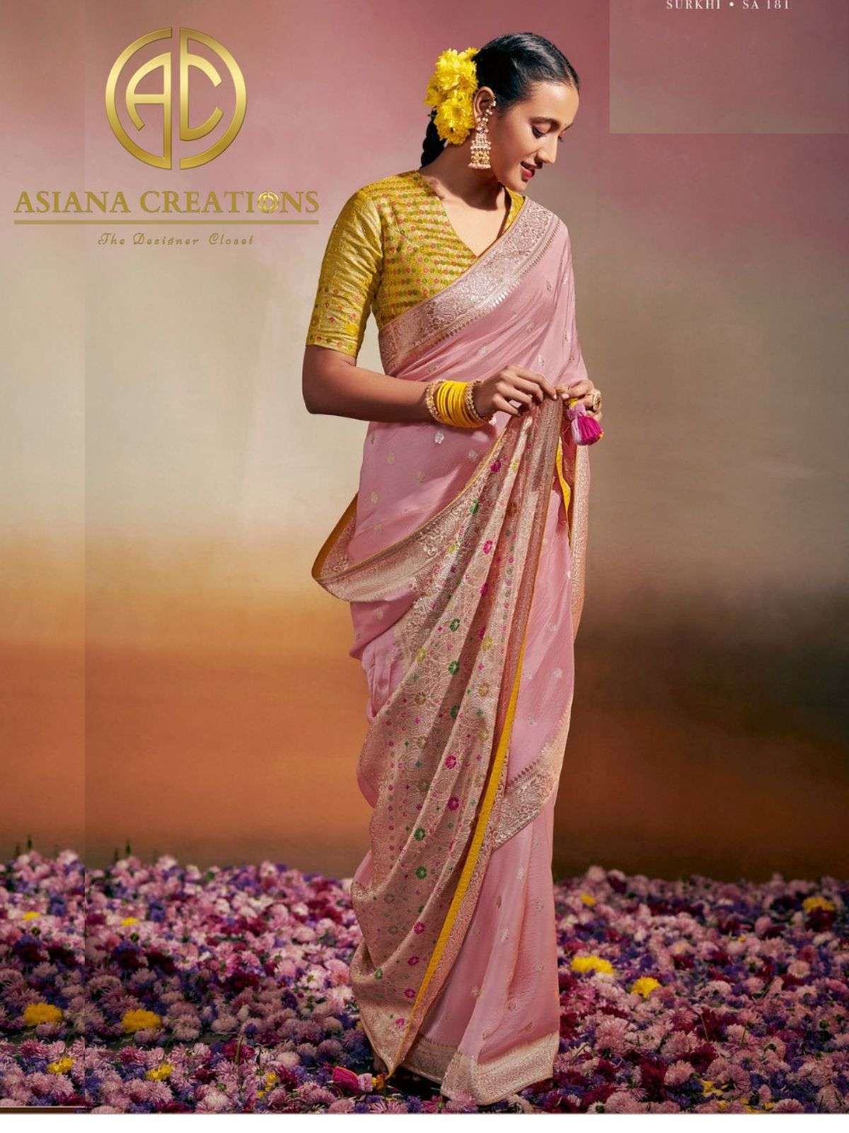 Fancy Woven Silk Traditional Saree with Blouse DSSA181