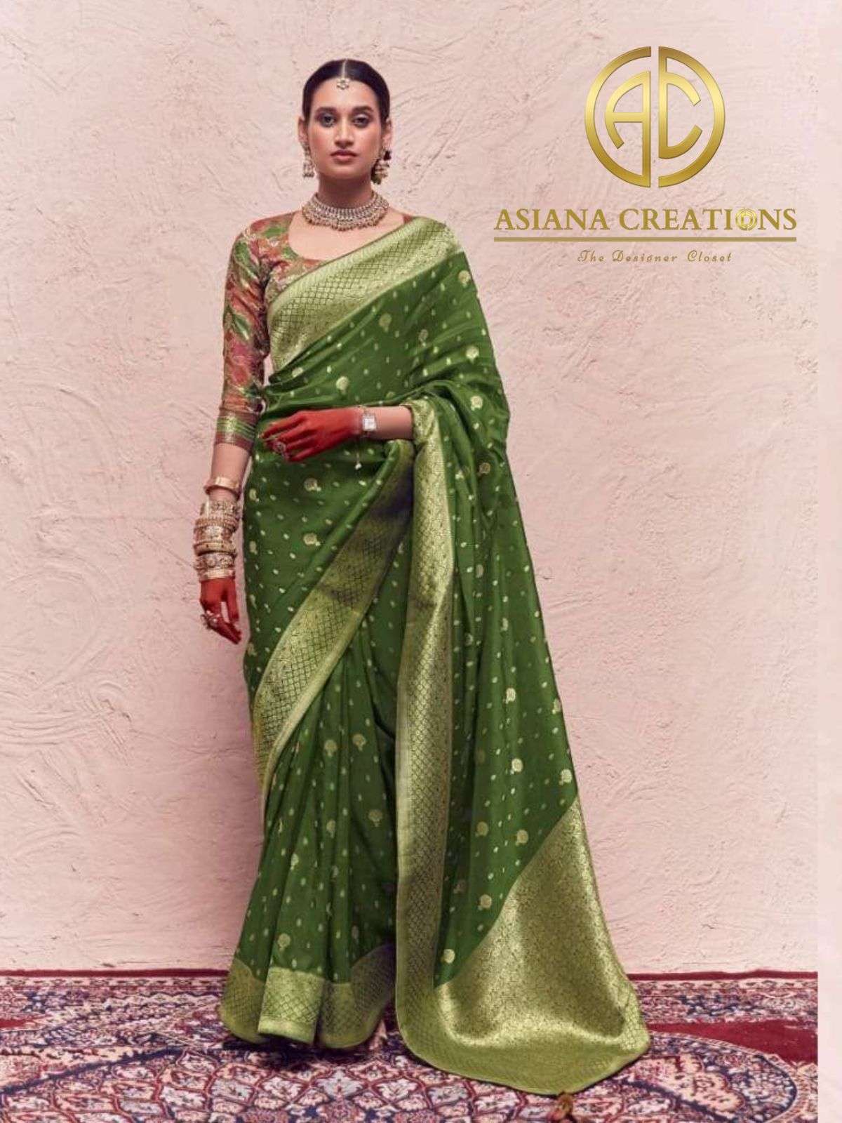 Fancy Woven Silk Traditional Saree with Blouse DSSA195