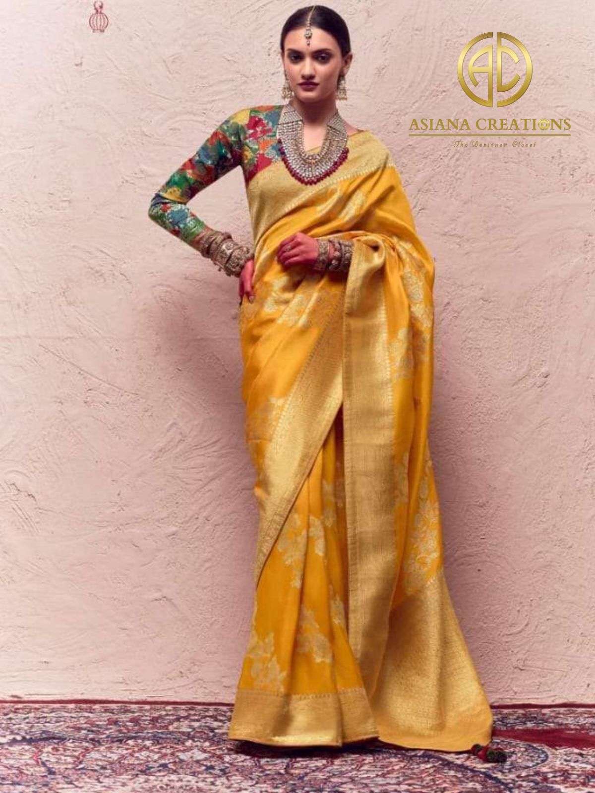 Fancy Woven Silk Traditional Saree with Blouse DSSA201