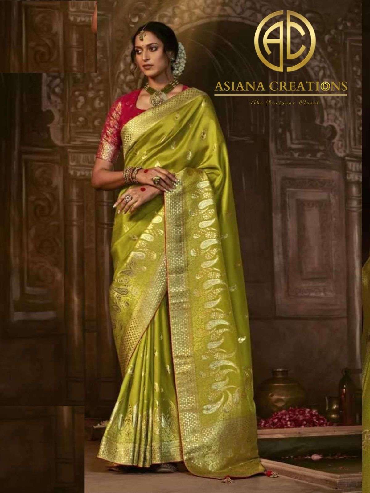 Fancy Woven Silk Traditional Saree with Blouse DSSA226