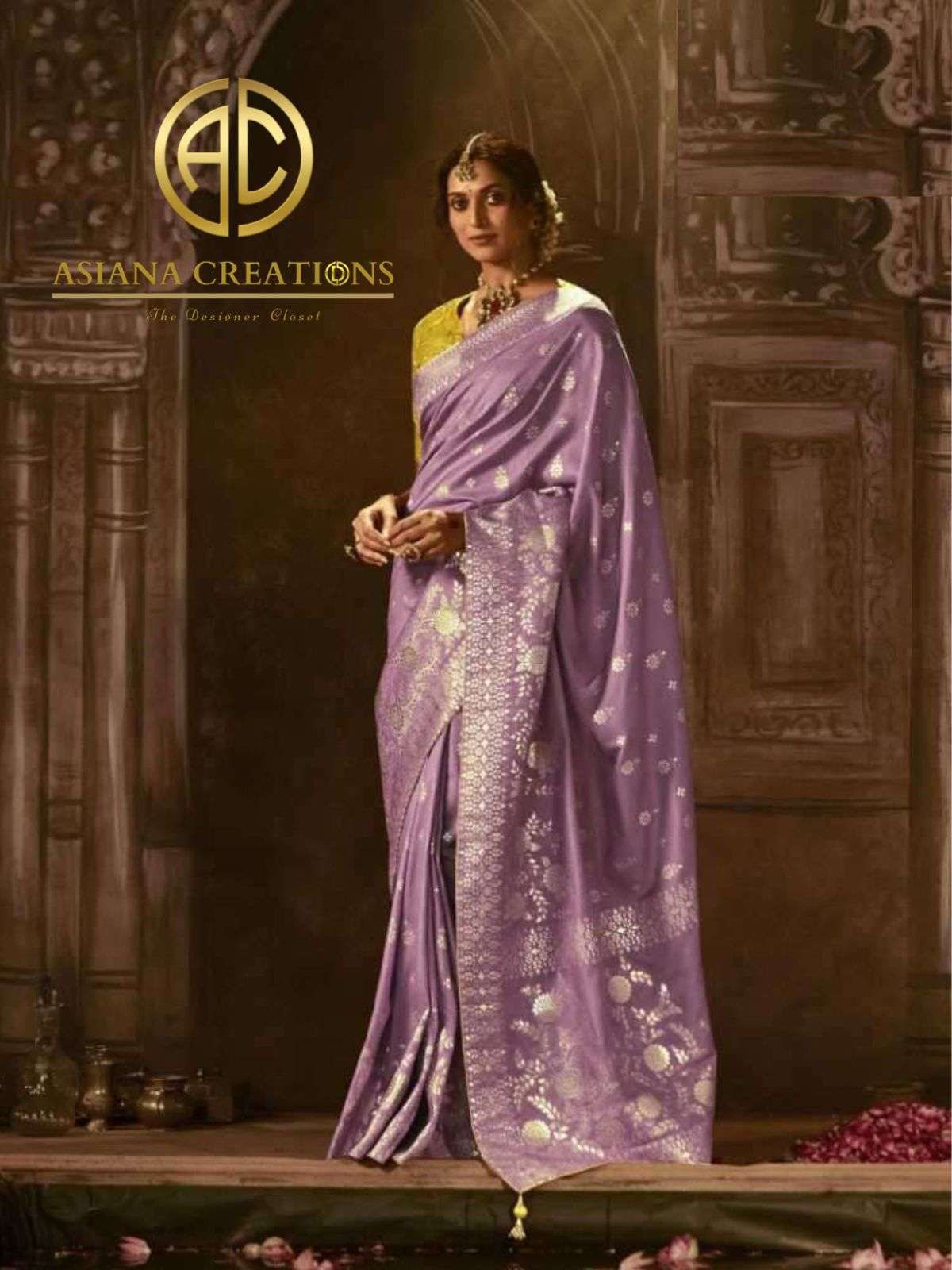 Fancy Woven Silk Traditional Saree with Blouse DSSA227